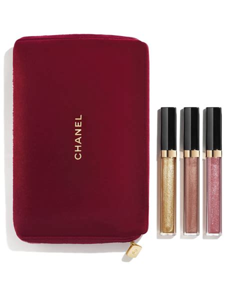 chanel gift set lip gloss|best Chanel lip gloss color.